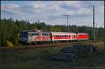 DB 115 509   80 Jahre Auto im Zug  mit einem Pbz am 01.10.2013 durch die Berliner Wuhlheide