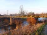 Die Unstrutbrcke in Smmerda am Abend des 12.03.2007 - diese Stelle ist eine tolle Fotostelle