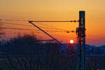 Sonnenuntergangsimpression in Emskirchen, 20.03.2022
