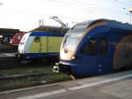 Triebfahrzeugtreffen in Gttingen Flirt der Cantus, 146 der Metronom und 612 der DB. 14.04.2009.