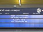 Von Blitz und Donner mit ihren Begleiterscheinungen blieb die Glückauf-Bahn am 12. Juli 2010 verschont. Sonst ging in Bochum Hbf. über Stunden nicht viel.