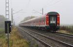 Schlechtes Wetter - Tolle Züge 3 - Nachschuss auf 147 016 und 147 017 mit 11-12 IRE Bimz Höhe Woserow auf der KBS 203 am 06.11.2020.