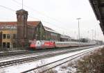 DB 101 109-7  Cewe Fotobuch  mit IC in Wuppertal, Dezember 2012.