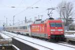 DB 101 001-6  Rotary  mit IC in Bochum Hbf, Januar 2013.