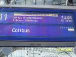 LCD Anzeige im Berliner Hbf.