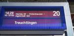 Zugzielanzeiger aufgenommen in München am 07.02.2011