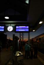 Abends in Gotha musste der Dampf-Sonderzug erneut Kopf-machen.