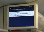 Fahrgastanzeige in einen ET 430 der S-Bahn Rhein Main am 12.07.14