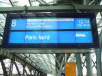 Zugzielanzeiger in Kln Hbf.
