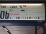 wo ist eigentilich Hdidelbergo und S 5 gibts bei uns auch noch nicht aufnahme Mannheimer HBF gleis 10b.am 26.5.2005 