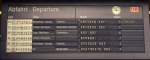 30.12.2012 , 15:04 Uhr  Gut gefllt  ist die elektronische Abfahrtstafel in Plauen  (Vogtland) Oberer Bahnhof.