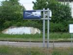 Auer Betrieb war,am 28.Mai 2011,dieser Zugzielanzeiger in Bad Kleinen.