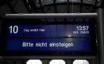 Zugzielanzeiger in Wiesbaden Hbf am 21.11.13 