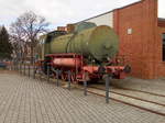 FLC Bauart Meiningen 03198/1988 am 29.03.2019 im Industriemuseum Chemnitz per Handy fotografiert. Schade das die Lok dort vor sich hin oxydiert.