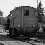 Die 1961 gebaute Dampfspeicherlokomotive 146732 vom Typ FLC in der Nähe des Lokschuppens Pomerania in Pasewalk.