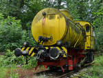 Die von Henschel im Jahr 1953 gebaute Dampfspeicherlokomotive  3  (Werknummer 25481) ist Teil der Ausstellung im Heimatmuseum  Unser Fritz  in Herne. (August 2021)