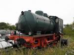 Zuckerfabrik Dampfspeicherlok als Denkmal am Bahnhof Euskirchen am 22.7.2011