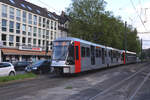 Rheinbahn Tw 4334  Düsseldorf, Werstener Dorfstraße  Linie U76, Krefeld Rheinstraße  22.05.2024