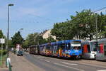 Rheinbahn AG, Wagennummer: 4234(Werbung: ERGO/EM2024 Belgien), Linie: U76 nach Holthausen, Ort: Ickerswarder Straße, Datum: 11.05.2024