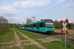 VGF Düwag U4 Wagen 526+530+5xx am 13.04.19 in Frankfurt am Main Kalbach als U2