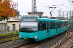 VGF U-Bahn Frankfurt am Main Düwag U4 Wagen 526 in Heddernheim auf der A-Strecke am 11.10.25 vom Bahnsteig aus fotografiert