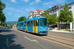 KVG Düwag N8C Wagen 421 am 14.05.22 bei einer Sonderfahrt in Kassel
