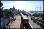 Treffen Der DT 3 Der U-Bahn Hamburg Der Linie U3 Im U-Bahnhof Landungsbrcken.21.07.07