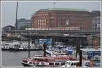 Hamburger Hochbahn nahe der Station Baumwall.