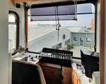Der F�hrerstand vom Wagen 5 der Wuppertaler Schwebebahn, am 16.02.2023 im F�rdertechnikmuseum Sinsheim.