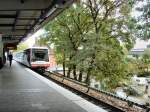 Hamburg U-Bahn in Wandsbeck-Gartenstadt, Oktober 2008