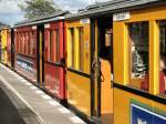 Hist. U-Bahnzug im oberirdischen Bhf. Warschauer Strasse, Sommer 2007