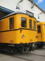 U-Bahnwagen 589 in der Werkstatt Seestrasse, Tag der offenen Tr am 7.