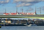 Stadtbahn Bonn (Bonn - Siegburg) auf der Kennedybrücke - 16.01.2020