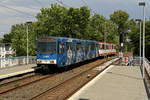 DSW 408 auf der U42 am Haltepunkt Gleiwitzstraße am 13.06.2020