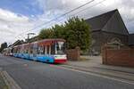 Wagen 29 und 13 als Linie U43 kurz hinter der Haltestelle Wickede S (08.08.2021)