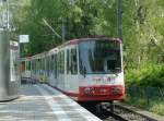 TW318(Dsw21) an der Endhaltestelle Grotenbachstrae auf den Weg nach Grevel am 20.04.09 .
