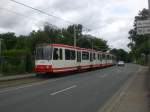 Dortmund: Stadtbahnlinie U47 nach Dortmund-Aplerbeck an der Haltetstelle Dortmund-Aplerbeck Allerstrae/Westflische Klinik.(11.7.2012) 