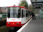  Dortmund: Stadtbahnlinie U47 nach Dortmund-Aplerbeck an der Haltetstelle Dortmund-Westerfilde.(4.1.2014)   