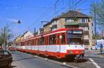 Düsseldorf 4256 + 4251, Kölner Landstraße, 12.04.1991.