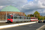 Rheinbahn Tw 4206
Düsseldorf, Oberkasseler Brücke
Linie U77, D-Lörick Am Seestern
25.10.2022