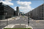 Stadtbahnbau in Frankfurt am Main -     Blick von der Emser Brücke in Richtung Osten auf die Europaallee.