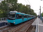 VGF Siemens U4 Wagen 535 am 08.08.17 in Frankfurt Heddernheim Riedwiese