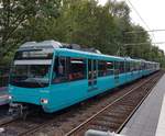 VGF Siemens U4 Wagen 537 am 08.08.17 in Frankfurt Heddernheim Riedwiese