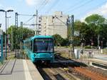 VGF Bombardier U5-25 Wagen 662 am 01.09.17 in Frankfurt Industriehof 