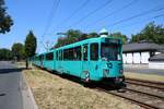 VGF Düwag Ptb Wagen 720 am 30.06.18 zum Abschied der Ptb Wagen auf der Linie U7 den ganzen Tag Unterwegs