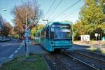 VGF Bombardier U5-50 Wagen 860 am 13.10.18 in Frankfurt Schäfflestraße 