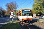 VGF Düwag U3 Wagen 151 am 13.10.18 zur U3 Wagen Abschiedsfahrt in Frankfurt am Main Riederwald Schäfflestraße auf der U7