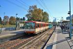 VGF Düwag U3 Wagen 151+452 am 13.10.18 zur U3 Wagen Abschiedsfahrt in Frankfurt am Main Industriehof auf der U7