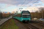 VGF Düwag U4 Wagen 508 am 30.11.19 in Frankfurt Niddapark 