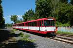 VGF Düwag U2 Wagen 133+135 am 13.06.21 in Frankfurt bei Bewegungsfahrten